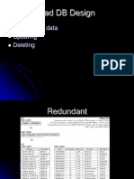 Bad DB Design: Duplicate of Data Updating Deleting