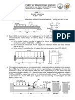 (Ensc 13) Problem Set 4 - Stresses in Beams