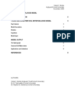 A Simple Water Balance Model The Water Balance 2 Thorntwaite-Mather Soil Water Balance Model 3