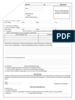 Application of Indian Air Force For Lower Division Clerk - Group C Recrument Application PDF Format