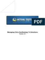 Citrix Xen Desktop Exam Dumps