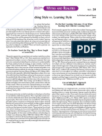 Artikel 1 - Teaching Style vs. Learning Style PDF