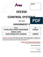 EEE350 Control Systems: Assignment 2