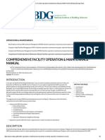 Comprehensive Facility Operation & Maintenance Manual - WBDG Whole Building Design Guide