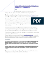 Primary Injection Testing of Protection System For Wiring Errors Between VTs