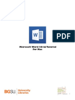 Microsoft Word 2016 Tutorial For Mac