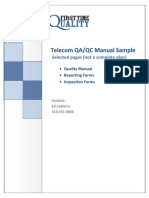 1043 Telecommunications QualityManual Sample