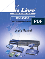 AirLive WN-5000R Manual