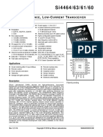 Si4464 Datasheet High-Performance, Low-Current Transceiver