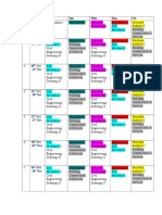 Timetable Year II Day Semester I Revised