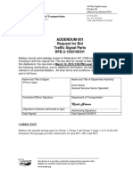 Addendum 001 Request For Bid Traffic Signal Parts RFB 2-150310KH1