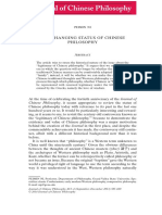 The Changing Status of Chinese Philosoph PDF