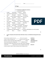 Gold Pre-First Unit 12 Test: Name - Class