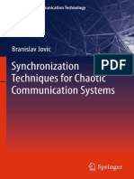 Branislav Jovic - Synchronization Techniques For Chaotic Communication Systems PDF