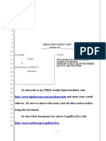 Sample Request For Entry of Default Under Rule 55 (A) in United States District Court