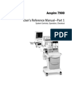 Datex-Ohmeda Aespire 7900 Anaesthesia Machine - User Reference Manual 1 PDF