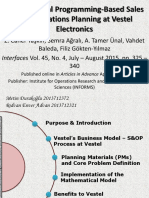 Mathematical Programming-Based Sales and Operations Planning at Vestel Electronics (Final)