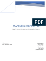 Management Information System (MIS) - Starbucks