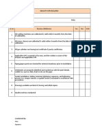 Piping Checklist