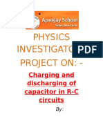 Physics Investigatory Project Class Xii