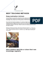 Best Teaching Methods