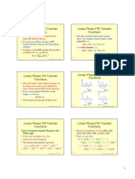 Slides-FIR Linear Phase Systems MITRA