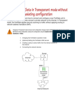 Installing A FortiGate in Transparent Mode PDF