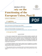 The Treaty On The Functioning of The European Union Part II