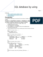 Create A SQL Database by Using A Script