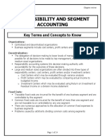 Responsibility and Segment Accounting CR