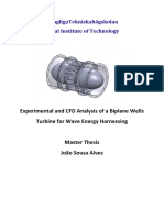 Experimental and CFD Analysis of A Biplane Wells Turbine For Wave Energy Harnessing