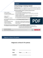 Implementation of Training Strategy in Training Material: Diagnosis On Bosch CR Systems