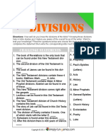 Bible Divisions PDF