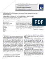 Adsorption of Carbon Dioxide Ethane and