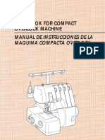 Brother Serger Manual (Handbook For Compact Overlock Machine)