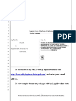 Sample Motion To Appoint A Discovery Referee in California