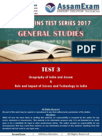 APSC Mains Test Series (GS) - Test 3