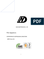 Film Capacitors: Interference Suppression Capacitors (MPX Class X2)