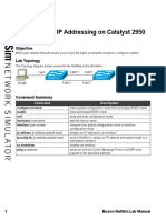 Scenario Lab IP Addressing On Catalyst 2950 Switches