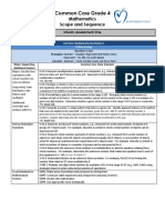 Common Core Grade 4: Mathematics Scope and Sequence