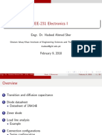 EE-231 Electronics I: Engr. Dr. Hadeed Ahmed Sher