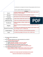 Classification Study Guide Answers