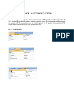 Exno:4 Stock Maintenance System: Problem Statement