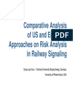 Comparative Analysis of US and European Approaches On Risk Analysis in Railway Signaling