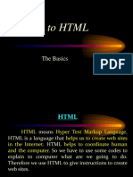 1 Intro To HTML