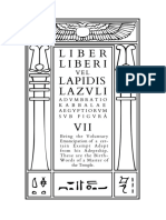 Liber Liberi Vel Lapidis Lazuli (Adumbratio Kabbalæ Ægyptiorum) Sub Figurâ VII by Aleister Crowley