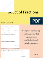 Product of Fractions: Unit 4, Chapter 1 Lesson 4.1b