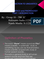 Phonetics and Phonology Grup 18