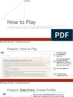 How To Play: Strategy Simulation: The Balanced Scorecard