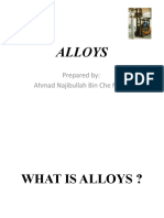 Alloys: Prepared By: Ahmad Najibullah Bin Che Mohd